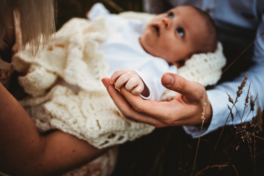newborn baby hand