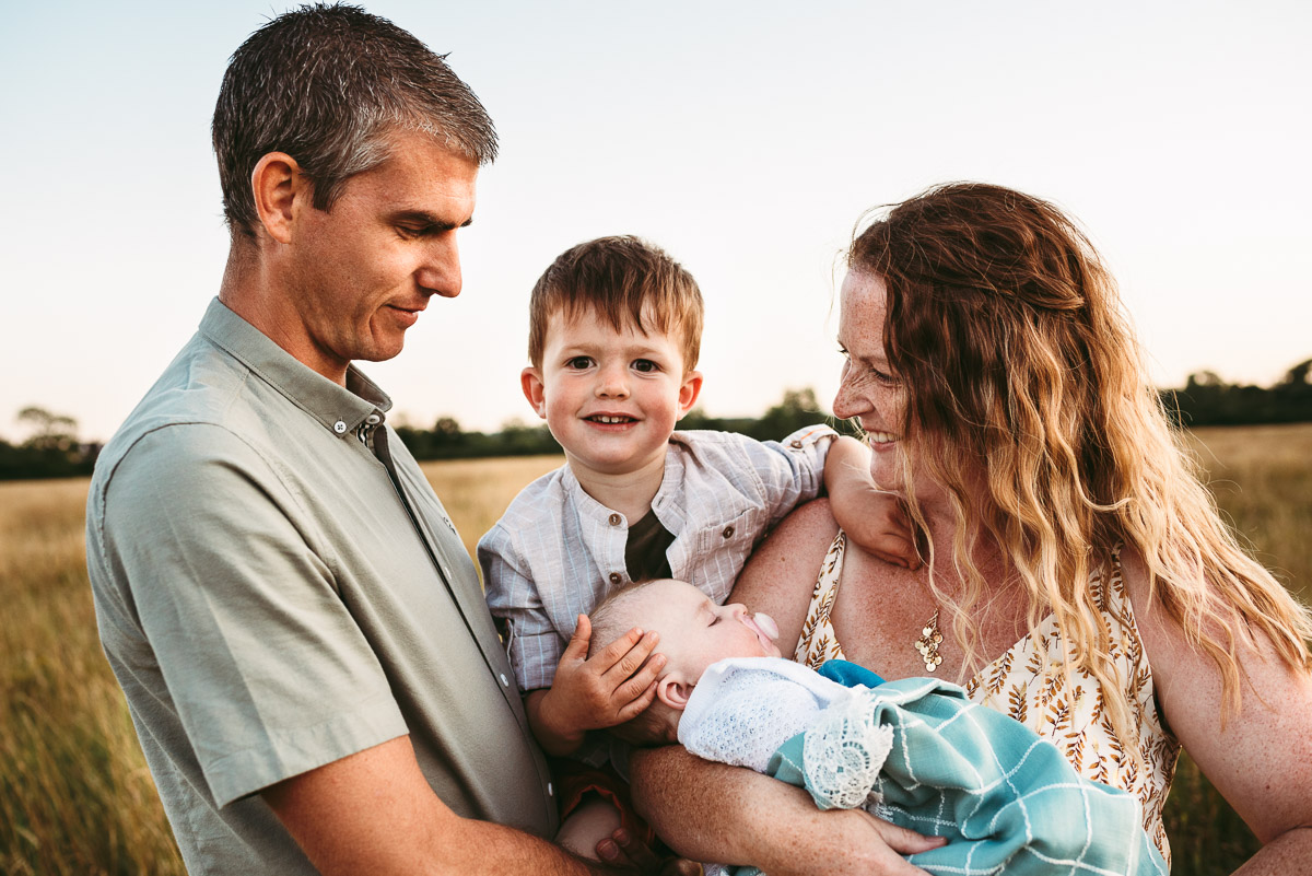 sunset family photography