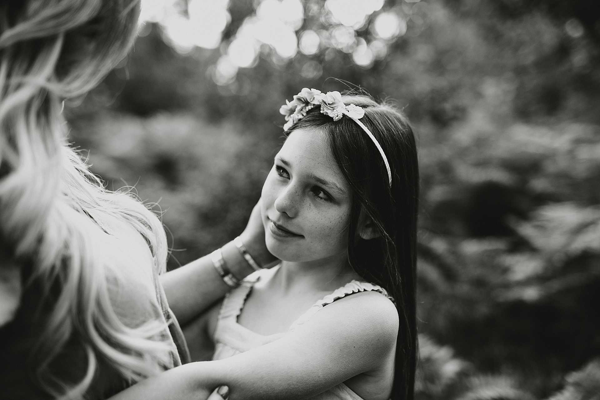 mother and daughter at Snelsmore Common