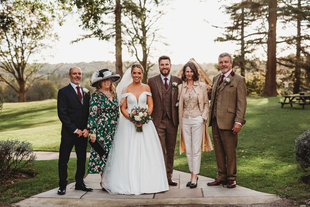 group shots outside at Highley Manor