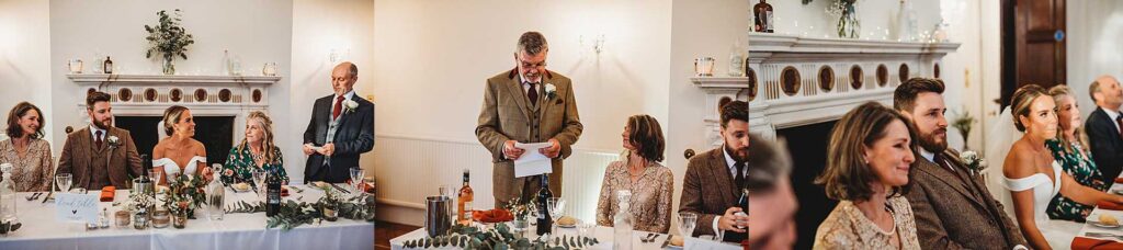 wedding speeches at Highley Manor
