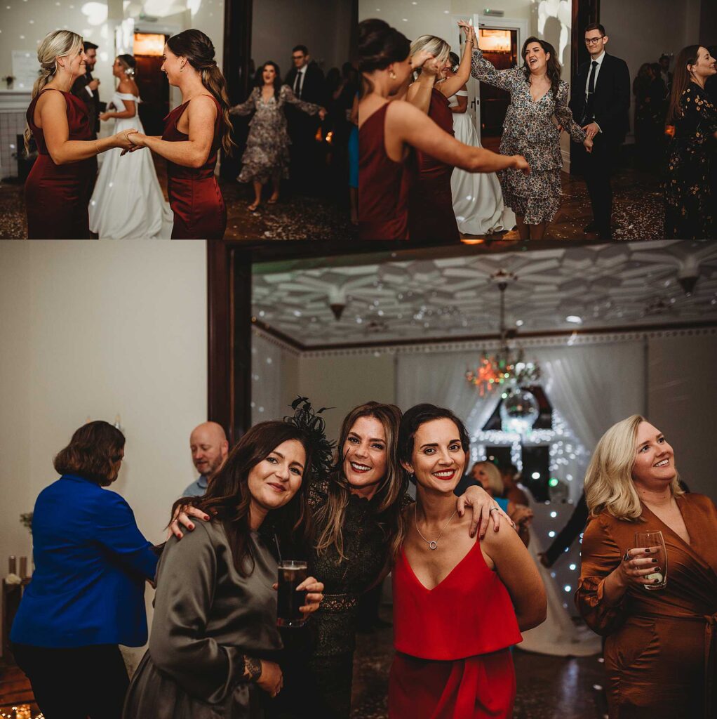 guests dancing during a wedding at Highley Manor