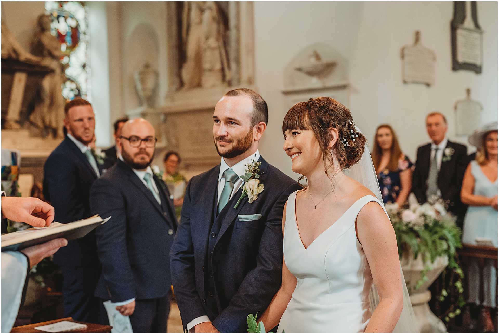a romantic wedding at hale park church