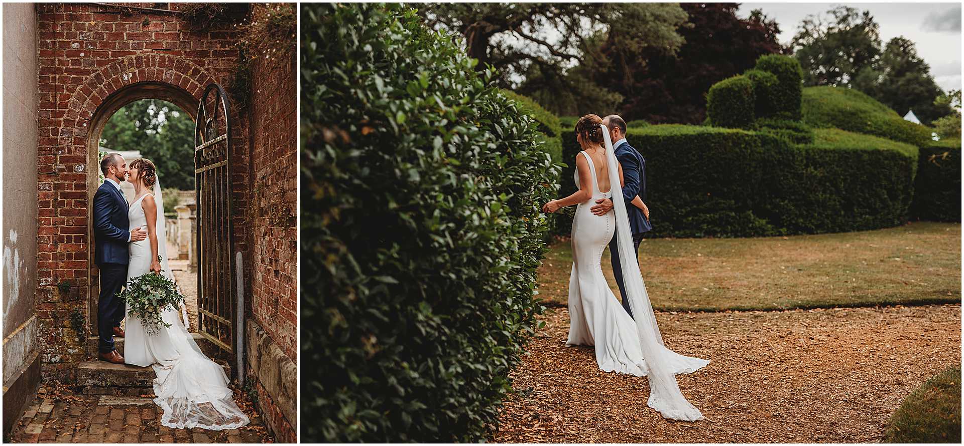 couple portraits at hale park wedding venue