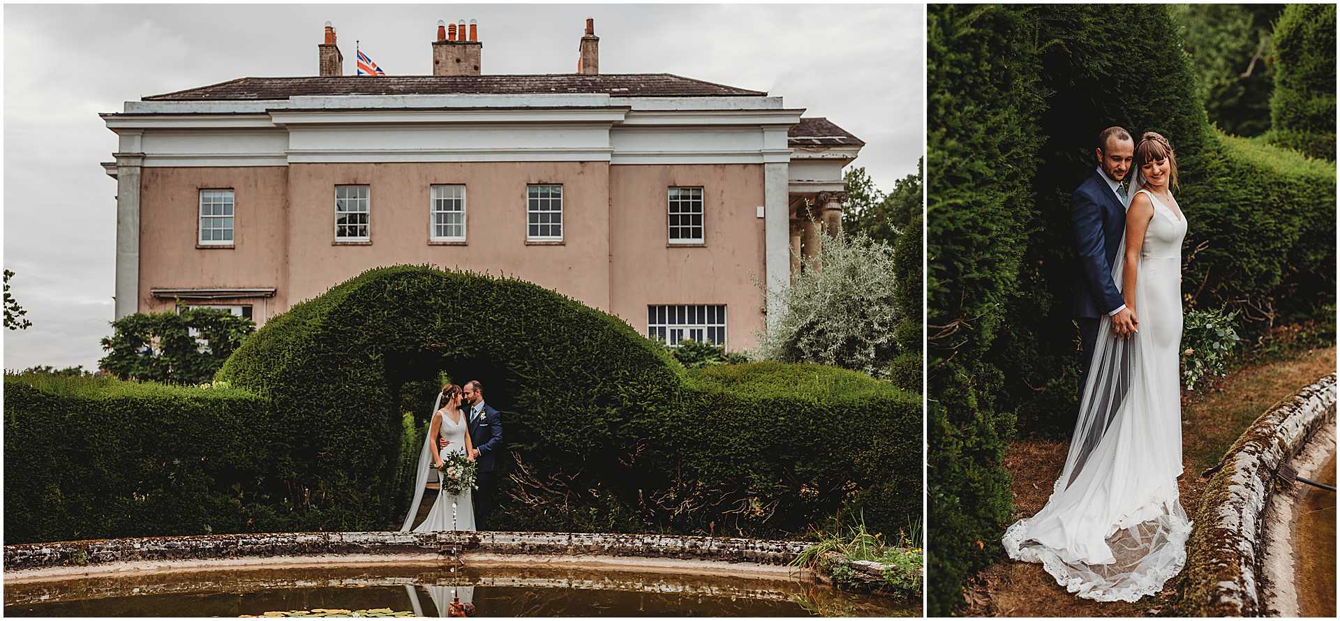 couple portraits at hale park wedding venue