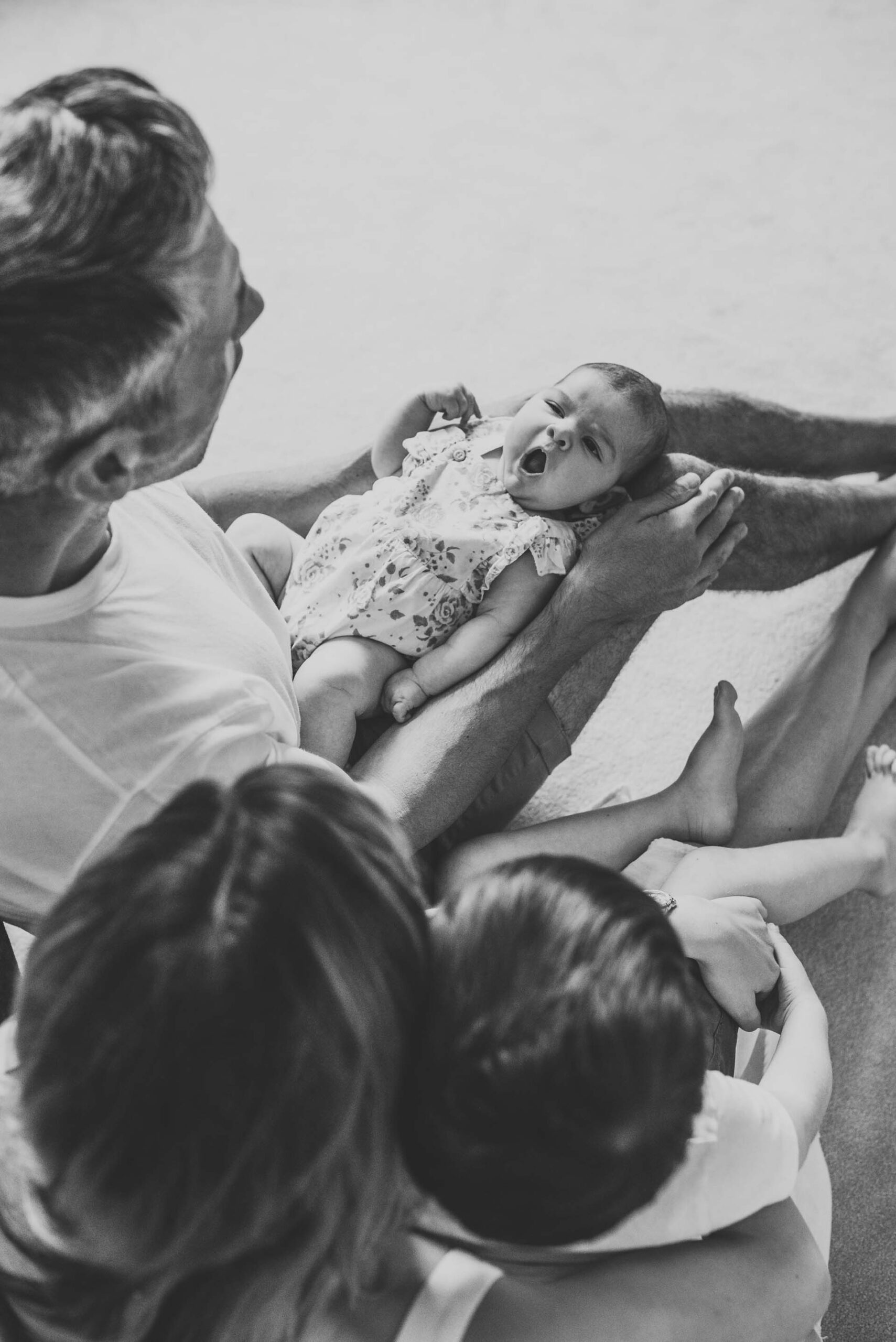 black and white baby photography